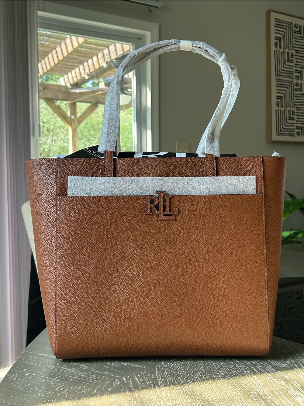 Pebbled Leather Large Cameryn Tote Bag